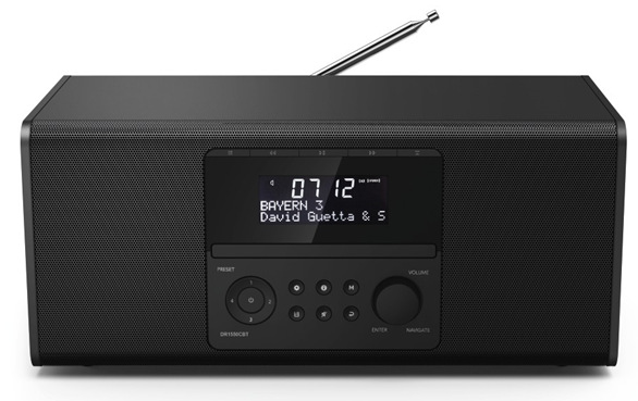 Radiopřijímač s DAB+ Hama DR1550CBT, CD/BT černý