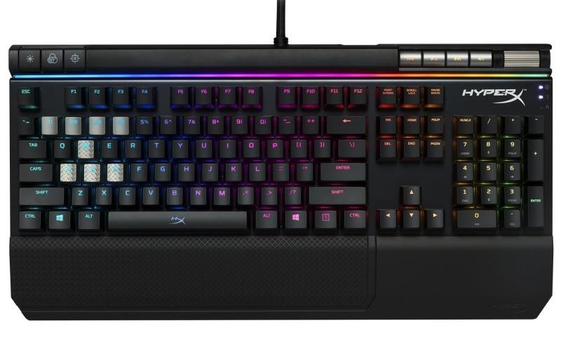 Klávesnice HyperX Alloy Elite RGB mechanická, MX Red - US černá