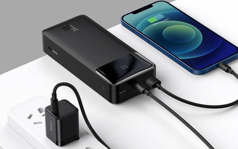 Powerbanka Baseus Bipow 30000mAh 15W černá