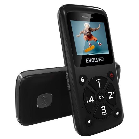 Mobilní telefon Evolveo EasyPhone ID černý Mobilní telefon Evolveo EasyPhone ID černý