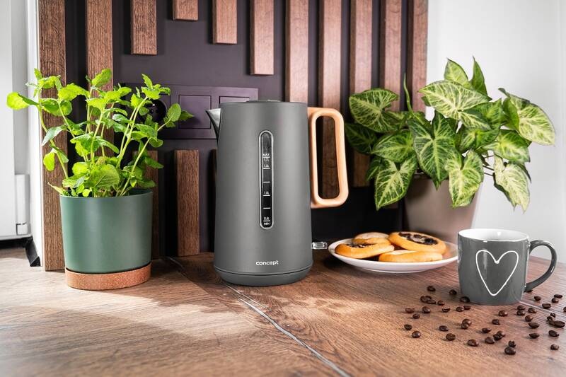 Rychlovarná konvice Concept RK3370 šedá Rychlovarná konvice Concept RK3370 šedá