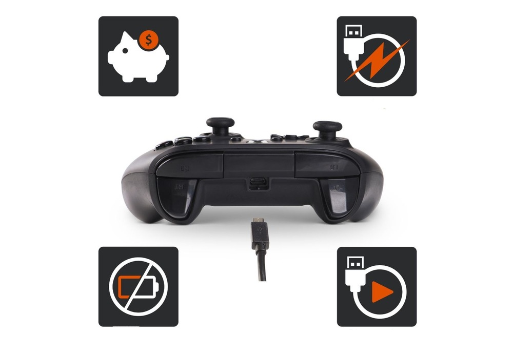 Gamepad PowerA Wired - Xbox Series X|S černý Gamepad PowerA Wired - Xbox Series X|S černý