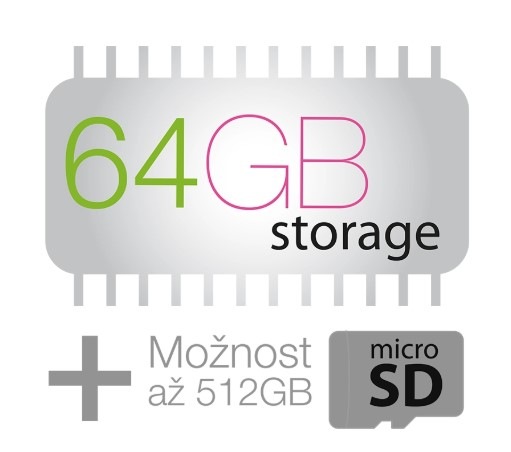Mobilní telefon Aligator S6600 Duo 4 GB / 64 GB černý Mobilní telefon Aligator S6600 Duo 4 GB / 64 GB černý