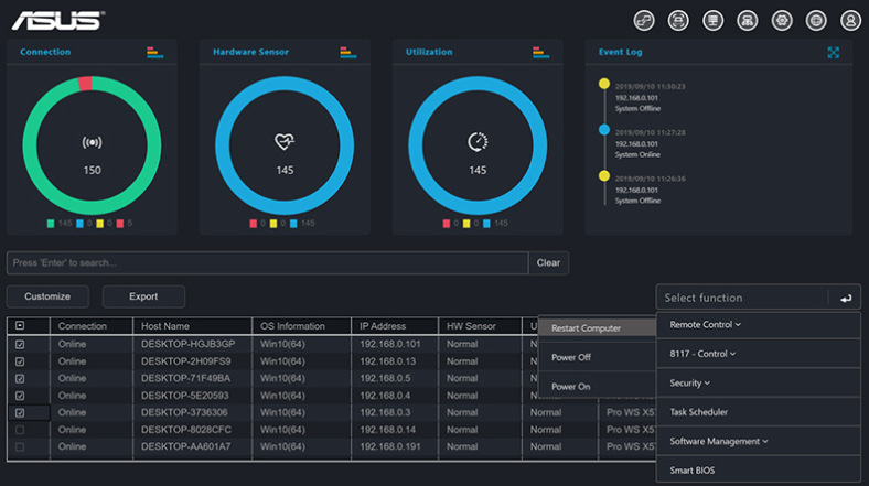 Součástí Asus PRIME A520M-E/CSM je i software Control Center Express