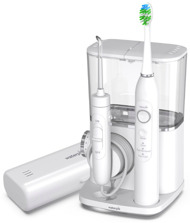 Zubní centrum Waterpik CC04EU se sonickým kartáčkem a pouzdrem na příslušenství