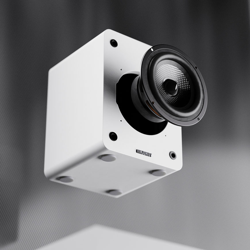 Repro Majority D50X Bookshelf, aktivní, 2ks, bílé