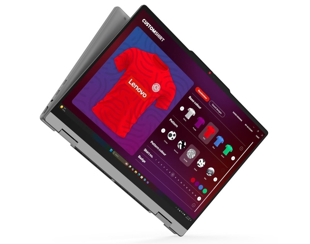 Notebook Lenovo IdeaPad 5 2-in-1 14Q8Y11 šedý Notebook Lenovo IdeaPad 5 2-in-1 14Q8Y11 v poloze tabletu