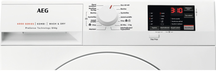 Pračka se sušičkou AEG ProSense™ L6WBJ68WC bílá AEG ProSense™ L6WBJ68WC, bílá