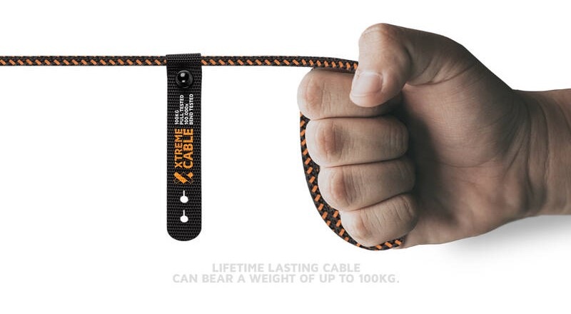 Kabel Xtorm Xtreme USB/Lightning, 1,5m černý/oranžový