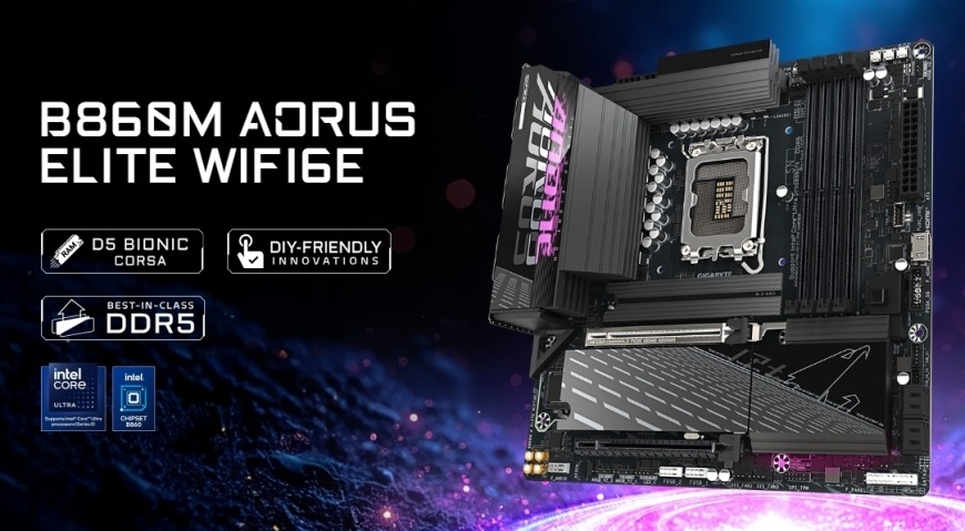 Základní deska GIGABYTE B860M AORUS ELITE WIFI6E