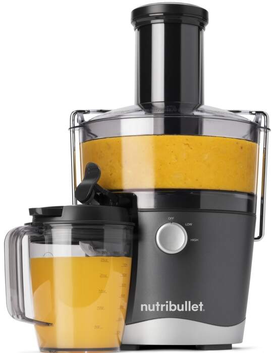Odšťavňovač Nutribullet NBJ100.G s vymačkanou šťávou