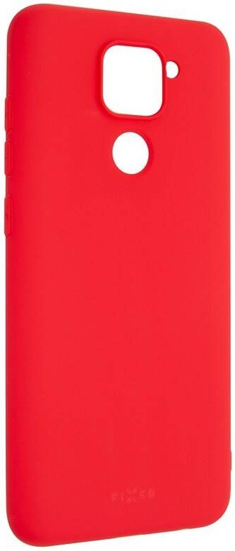 Kryt na mobil FIXED Story na Xiaomi Redmi Note 9 červený