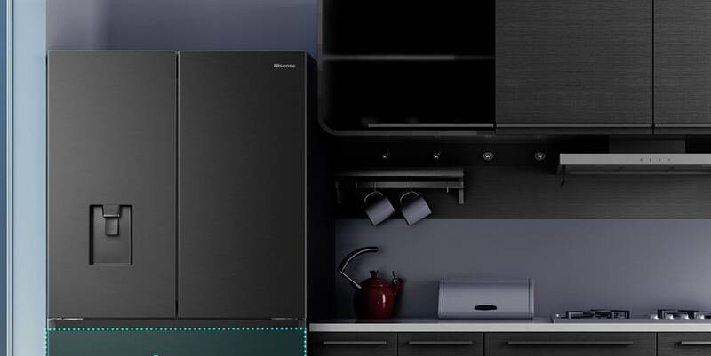 Americká lednice Hisense RF749N4WFF černá