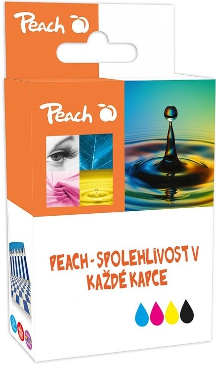 Černá inkoustová náplň Peach Canon PGI-2500XL BK s kapacitou 400 stran