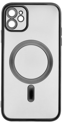 Kryt na mobil WG Magic Eye Magnet na Apple iPhone 11 černý/průhledný Kryt na mobil WG Magic Eye Magnet na Apple iPhone 11 v černo-průhledné barvě