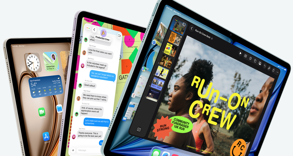 Dotykový tablet Apple iPad Air 13" M4 Wi-Fi 128 GB - vesmírně šedý Apple iPad Air naplno využívá výhod systému iPadOS