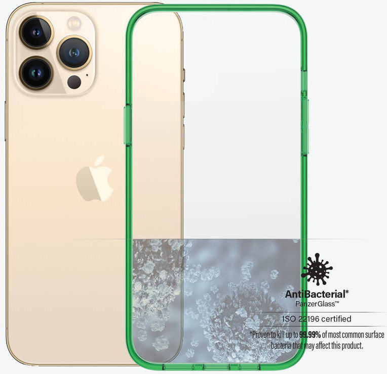 Kryt na mobil PanzerGlass ClearCaseColor na Apple iPhone 13 Pro Max zelený/průhledný