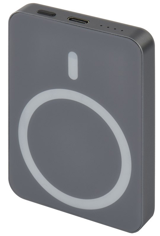 Powerbanka EMOS WI 522, 5 000 mAh, 20 W+Wireless šedá