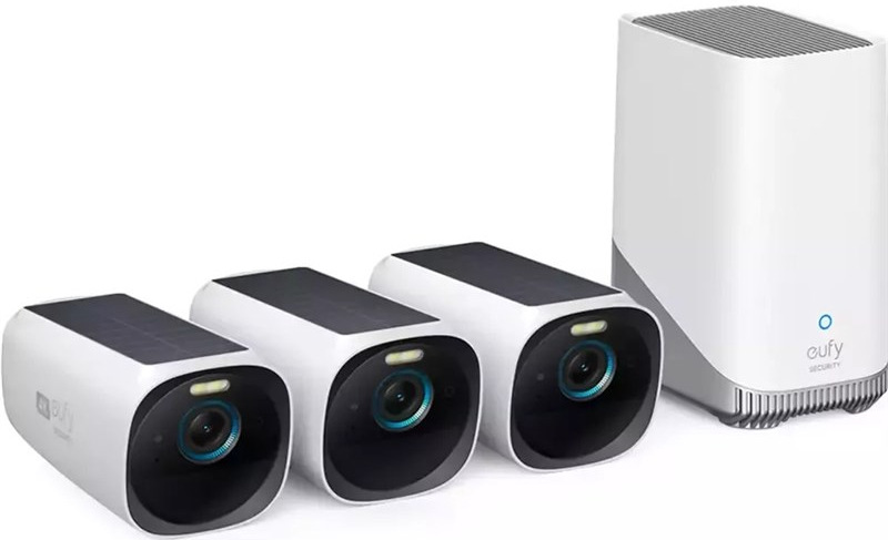 Anker Eufy S330 4K (3 ks + HomeBase 3), bílá