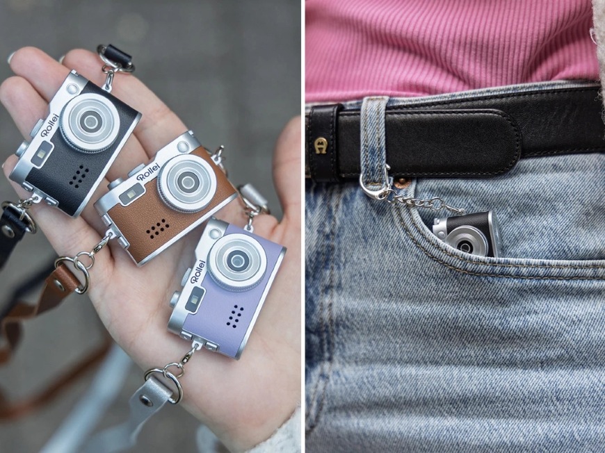 Digitální fotoaparát Rollei Mini Digitalkamera hnědý Rollei Mini Digitalkamera, hnědá
