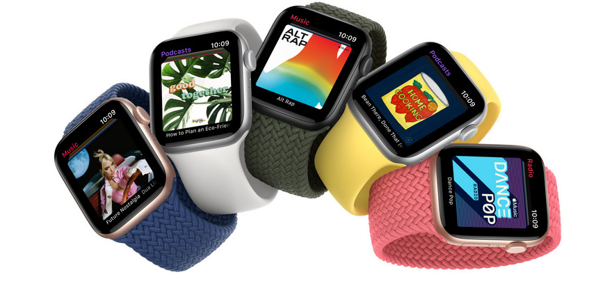 Chytré hodinky Apple Watch SE GPS 40mm pouzdro ze zlatého hliníku - pískově růžový sportovní náramek Chytré hodinky Apple Watch SE GPS 40mm pouzdro ze zlatého hliníku - pískově růžový sportovní náramek