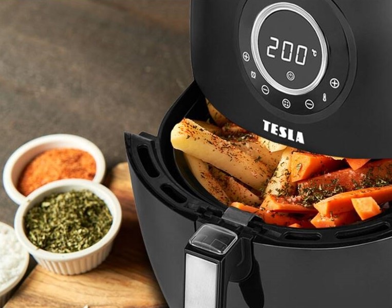 Fritéza horkovzdušná Tesla AirCook Q50 XL, černá barva Fritéza horkovzdušná Tesla AirCook Q50 XL, černá barva