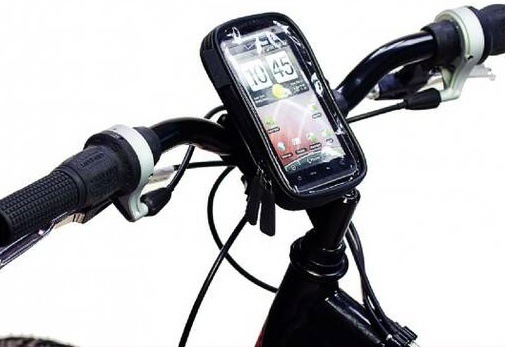Držák na mobil WG 17 pro 6,5", na kolo černý