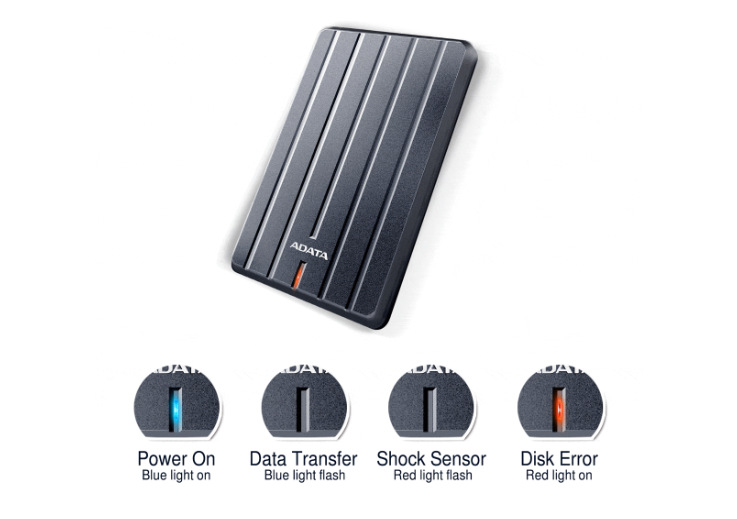 Externí pevný disk 2,5" ADATA HC660 1TB šedý Externí pevný disk 2,5" ADATA HC660 1TB šedý