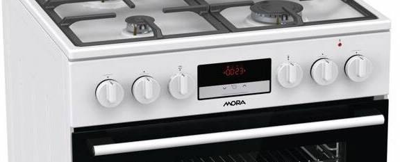 Kombinovaný sporák Mora K 8668 BW6 bílý Kombinovaný sporák Mora K 8668 BW6 bílý