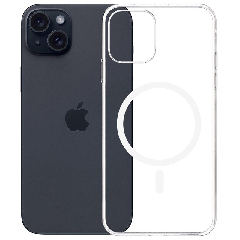 Kryt na mobil 3mk Clear MagCase na Apple iPhone 15 průhledný