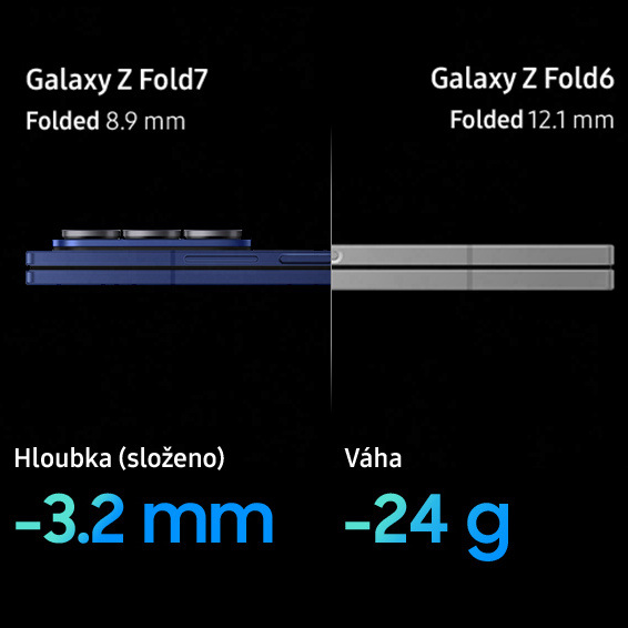 Mobilní telefon Samsung Galaxy Z Fold7 5G 12 GB / 256 GB stříbrný