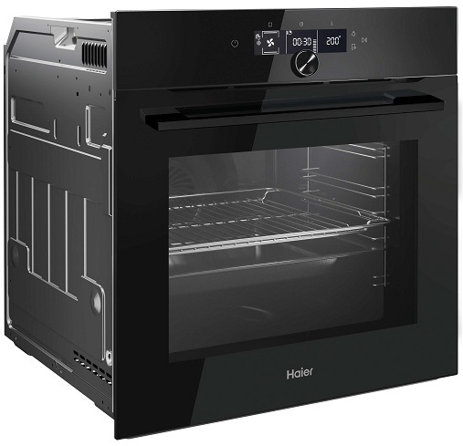 Trouba Haier HWO60SM2FK3BH černá/sklo vestavná trouba haier HWO60SM2FK3BH mírně z boku