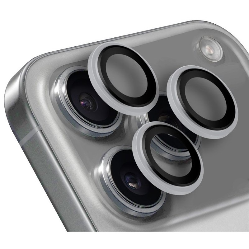 Ochranné sklo čočky fotoaparátu Obal:Me na Apple iPhone 17 Pro/17 Pro Max - stříbrné