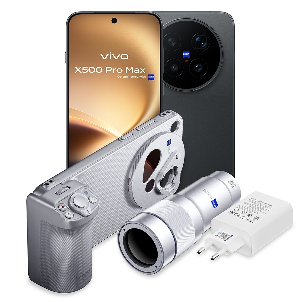 Mobilní telefon vivo X500 Pro Max 5G 12 GB / 512 GB Photographer Kit černý