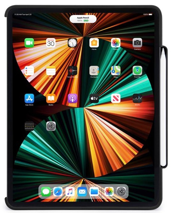 Pouzdro na tablet Pipetto Origami Penci na Apple iPad Pro 12.9“ (2021/2020/2018) černé