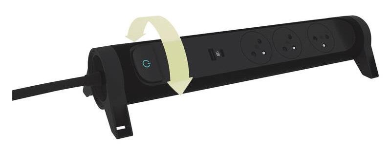 Přepěťová ochrana Legrand 5x zásuvka, USB, USB-C 1,5m černá Přepěťová ochrana Legrand 5x zásuvka, USB, USB-C 1,5m černá