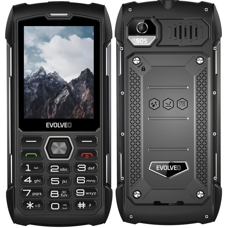 Mobilní telefon Evolveo StrongPhone H1 černý/šedý