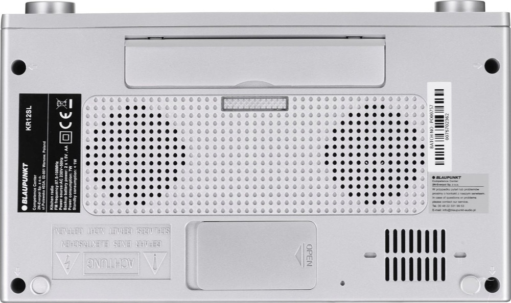 Kuchyňské rádio Blaupunkt KR12SL, stříbrné