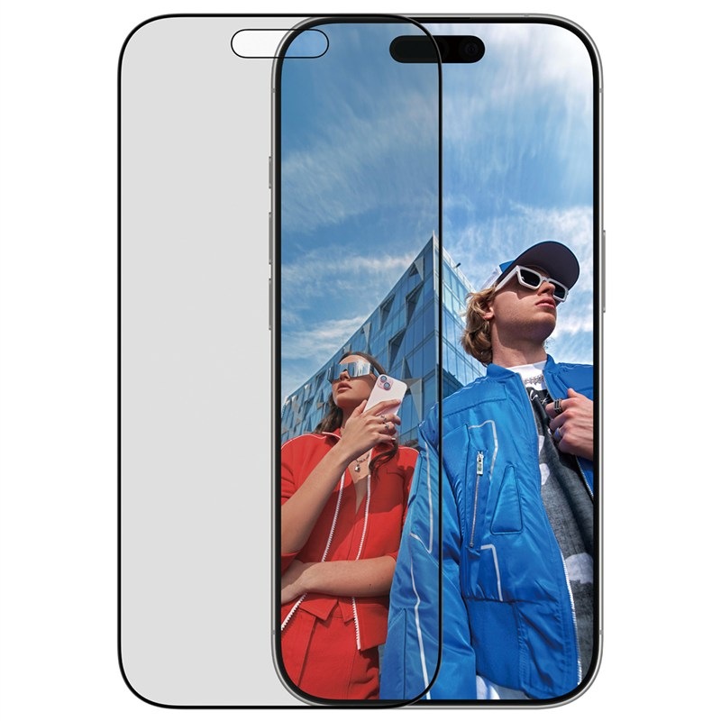 Tvrzené sklo PanzerGlass Privacy na Apple iPhone 17/16 Pro s instalačním rámečkem