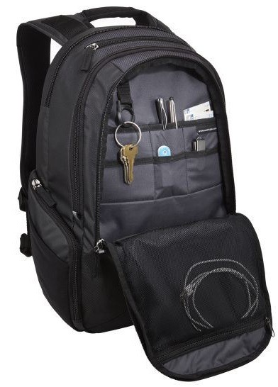 Batoh na notebook Case Logic Intransit 14,1" černý Batoh na notebook Case Logic Intransit 14,1" a jeho organizační kapsičky na přední straně