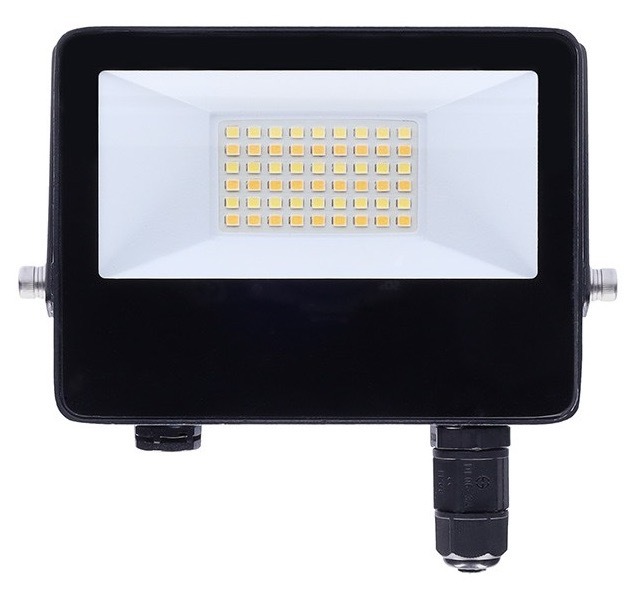 Reflektor Solight s LED integrovaným světlem, světelný tok 2 600 lumenů, černá barva