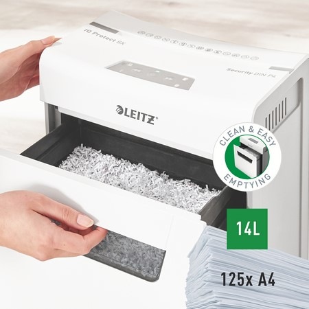 Skartovač Leitz IQ Protect 8X P4 Skartovač Leitz IQ Protect 8X P4