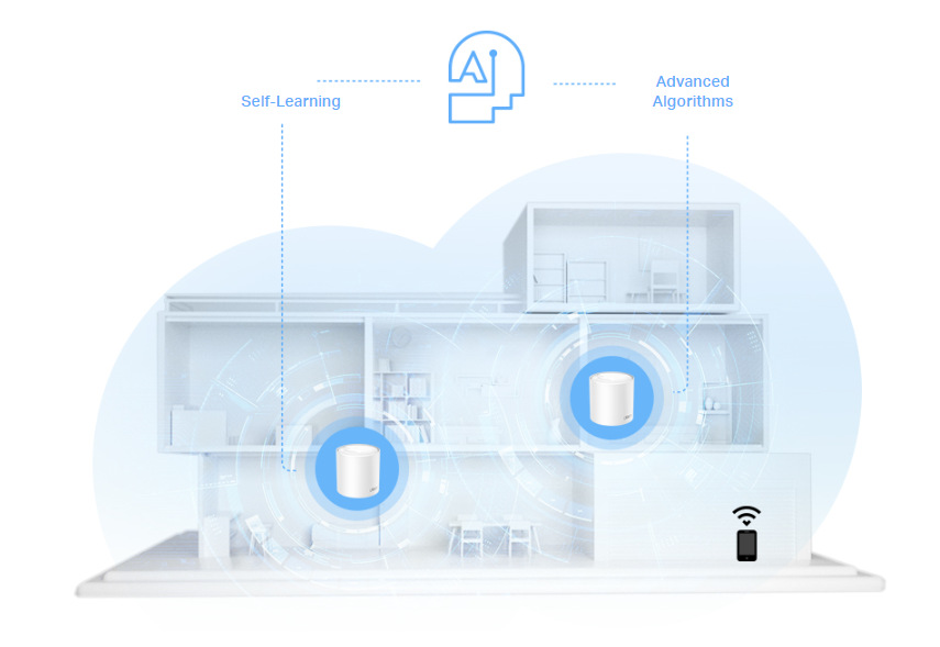 Komplexní Wi-Fi systém TP-Link Deco X10 (3 ks) bílý