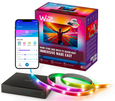 LED pásek WiZ Starter kit 75"-85", WiZ Sync box