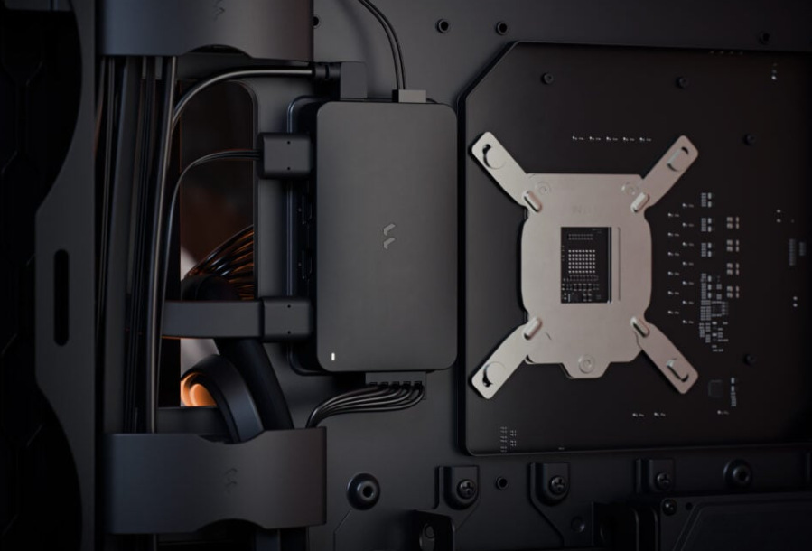 Case FRACTAL DESIGN Meshify 3 XL Ambience Pro RGB černá Ovládání osvětlení je u Skříň FRACTAL DESIGN Meshify 3 XL Ambience Pro RGB jednoduché