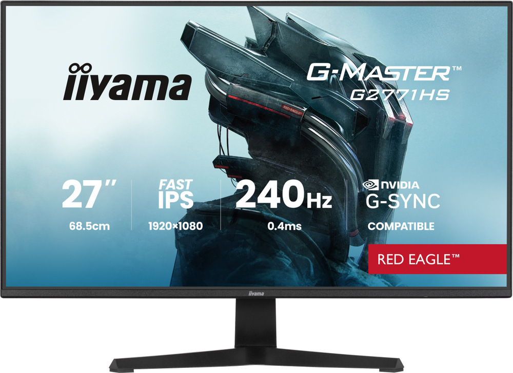 Herní monitor iiyama G-Master G2771HS-B1 v černé barvě.
