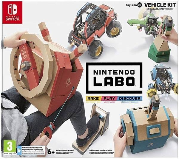 Herní konzole Nintendo Switch s Joy-Con v2 + Nintendo Labo Vehicle kit červená/modrá