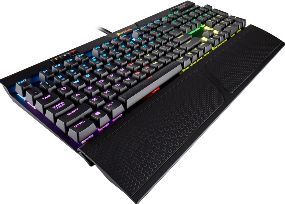 Corsair K70 RGB MK.2 Mechanical – Cherry MX Red, US, černá