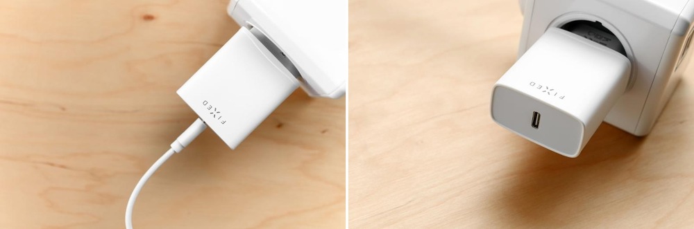 Nabíječka do sítě FIXED USB-C PD 20W bílá (FIXC20-C-WH)
