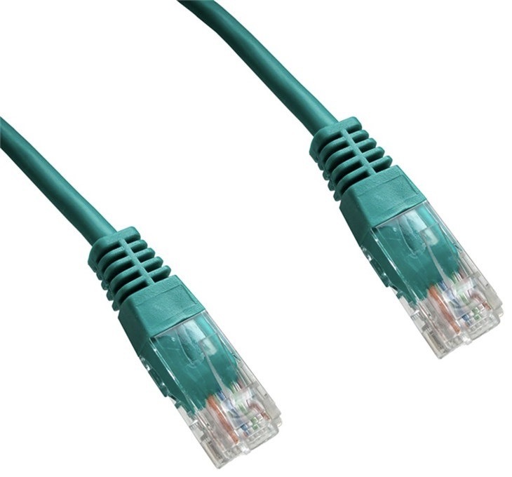 Kabel DATACOM síťový (RJ45), 0,5m zelený
